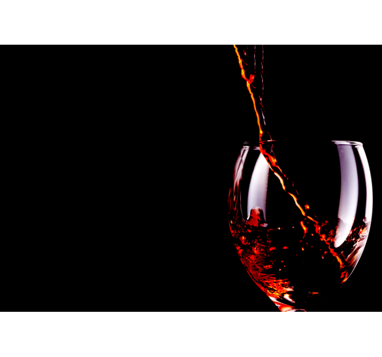 音楽 壁の壁画 流れるワインのしずく - TENSTICKERS