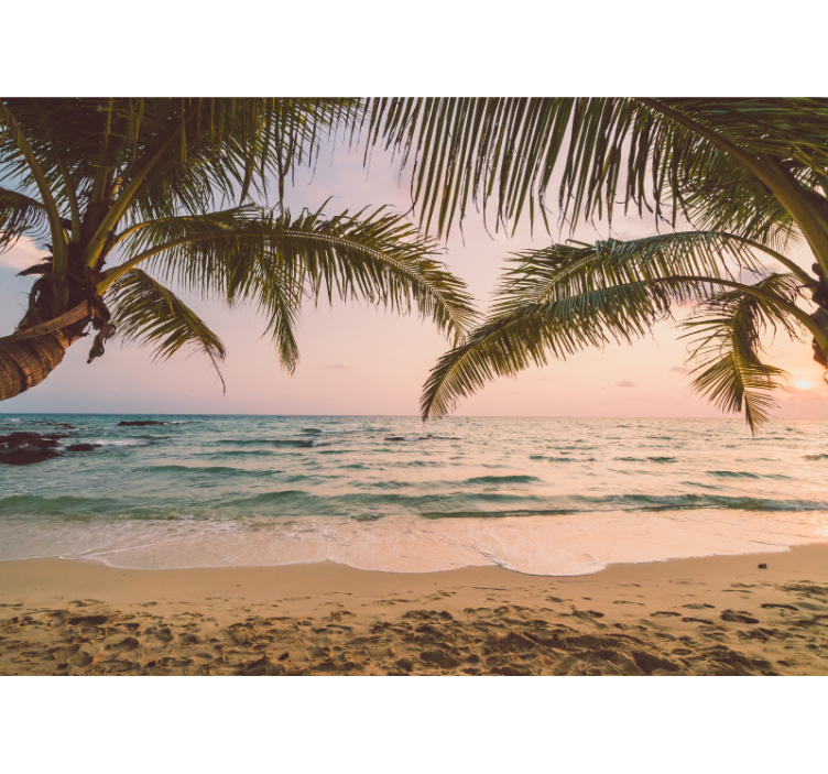 自然 壁画 穏やかな海岸の景色 - TENSTICKERS