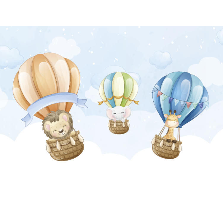 動物 壁画 膨張式飛行船 - TENSTICKERS