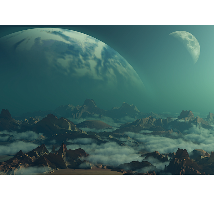 壁画 天の川 天の山の峰 - TENSTICKERS