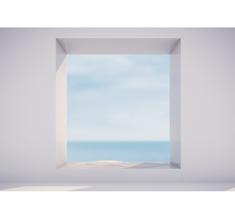 風景壁壁画穏やかな海辺の景色 - TENSTICKERS