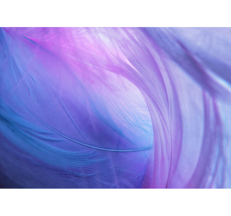 抽象的な壁の壁画柔らかな色の波 - TENSTICKERS