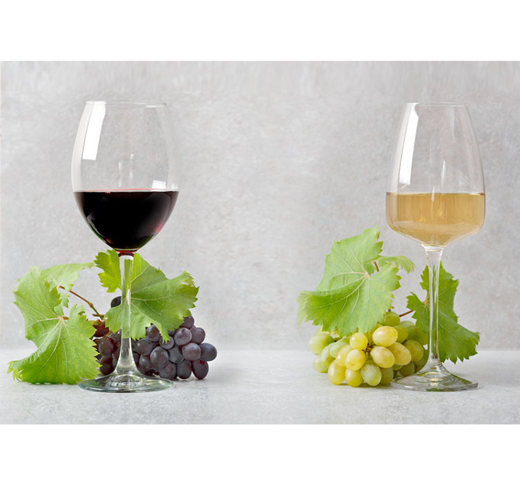 音楽 壁の壁画 葡萄とワイン - TENSTICKERS