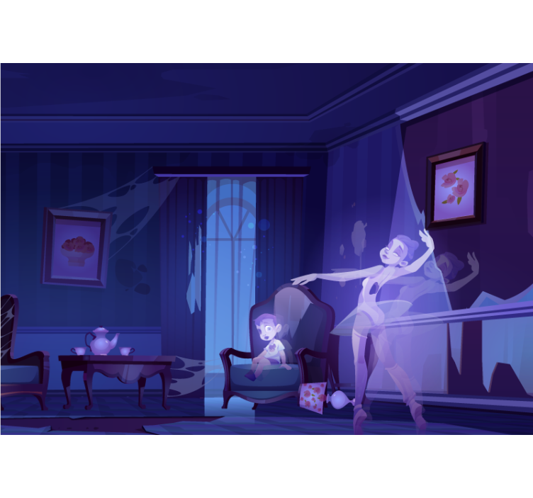 音楽 壁の壁画 バレエの妖精のダンス - TENSTICKERS