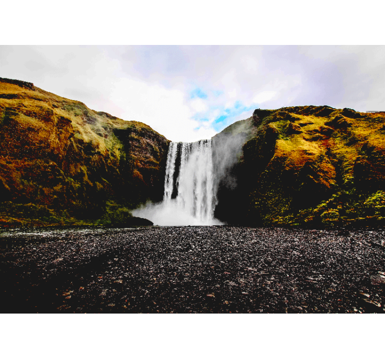 滝の壁の壁画 雄大な滝の風景 - TENSTICKERS