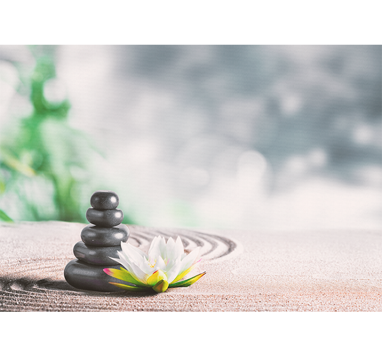 禅 壁画 静かな石積み - TENSTICKERS