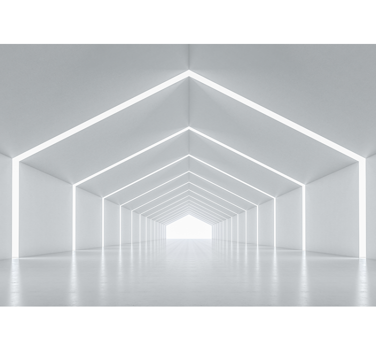 现代 壁画 幾何学的光の構造 - TENSTICKERS