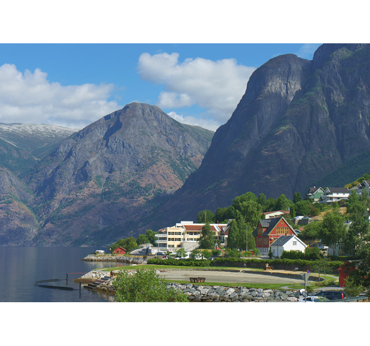 夢のようなノルウェーの風景 自然 壁画 - TENSTICKERS