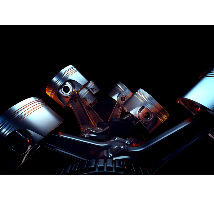 車の壁画のエンジン - TENSTICKERS