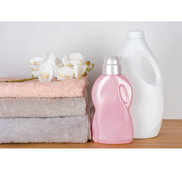 浴室 壁画 柔らかいタオルの配置 - TENSTICKERS