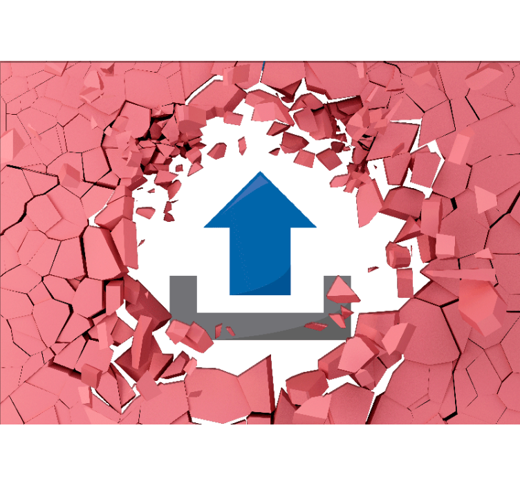 3d 壁画 壁を突き破る - TENSTICKERS