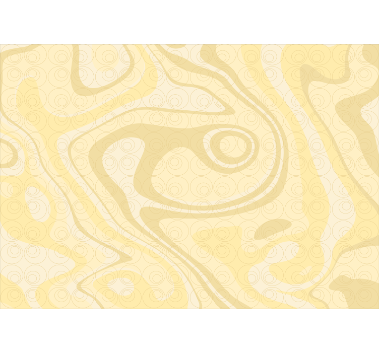 抽象的な壁の壁画曲線形状パターン - TENSTICKERS