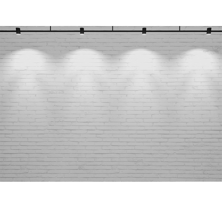 テクスチャとパターン 壁画 ホワイトレンガテクスチャ - TENSTICKERS