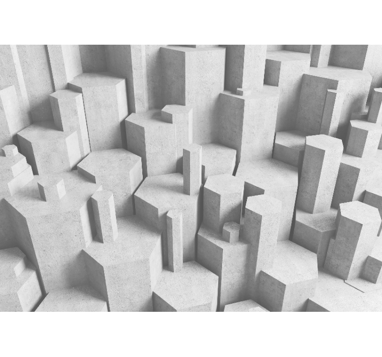 テクスチャとパターン 壁画 コンクリート幾何学模様 - TENSTICKERS