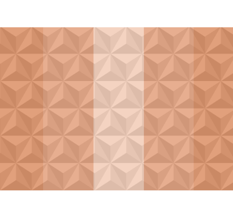 オレンジ色のピラミッドコーン3d壁画 - TENSTICKERS