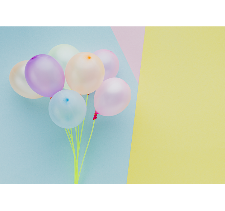 子供の寝室 壁画 カラフルな風船のアレンジメント - TENSTICKERS