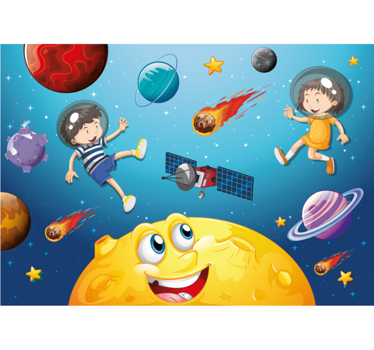 ファンタジー壁画宇宙冒険の旅 - TENSTICKERS