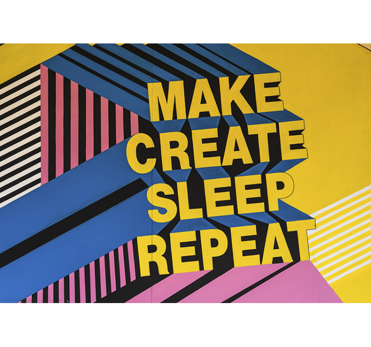 フレーズ壁画クリエイティブライフモットー - TENSTICKERS