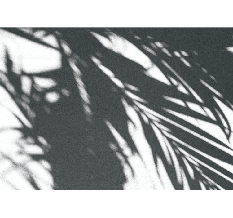 シルエットヤシの木の日陰の壁の壁画 - TENSTICKERS