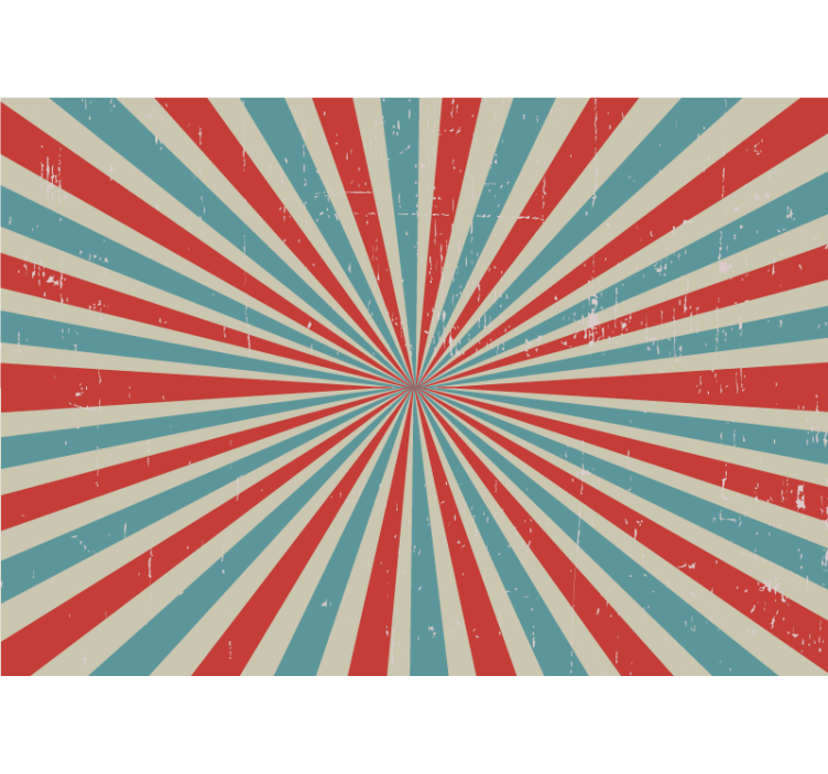 涂鸦 壁画 放射状の色のバースト - TENSTICKERS