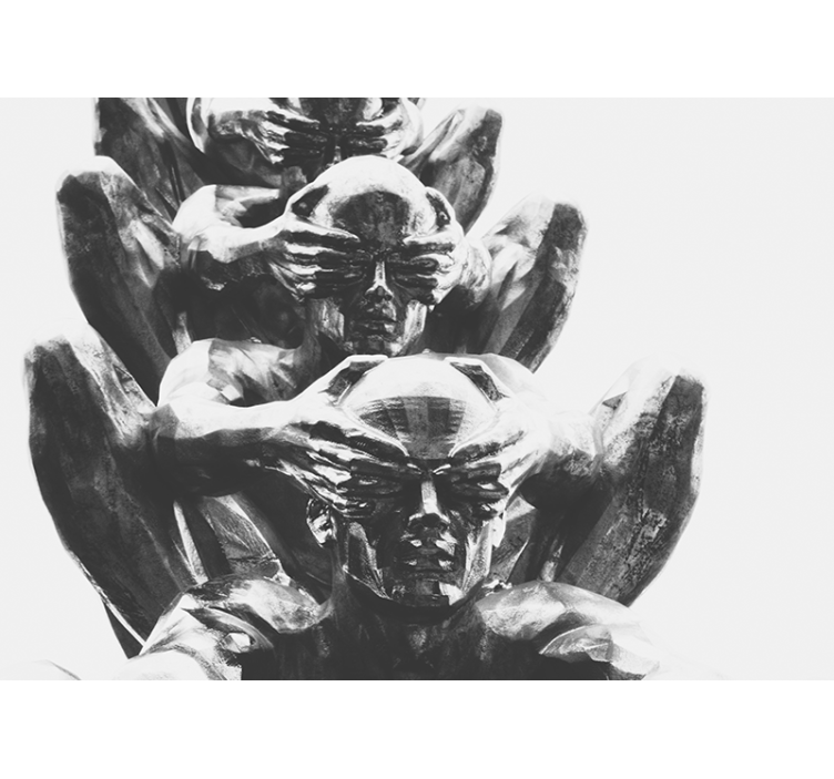 美術 壁紙 抽象的な人間の形 - TENSTICKERS