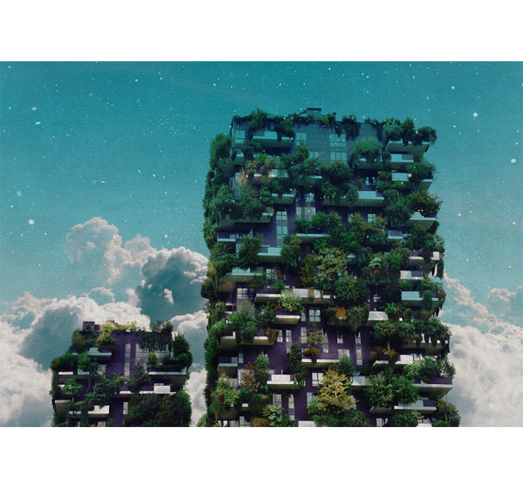 自然 壁画 グリーンバーティカルガーデン - TENSTICKERS