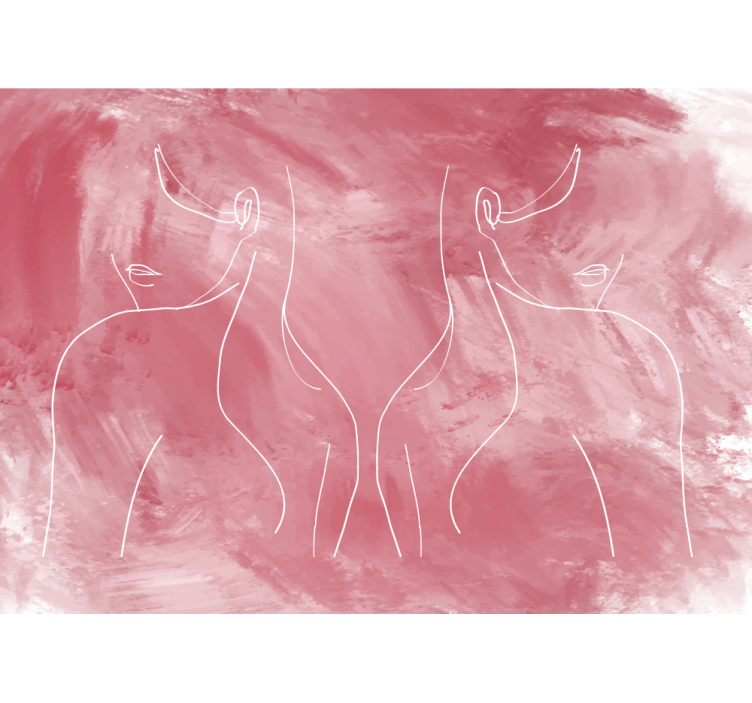 美術 壁紙 ミニマリスト女性のフォルム - TENSTICKERS