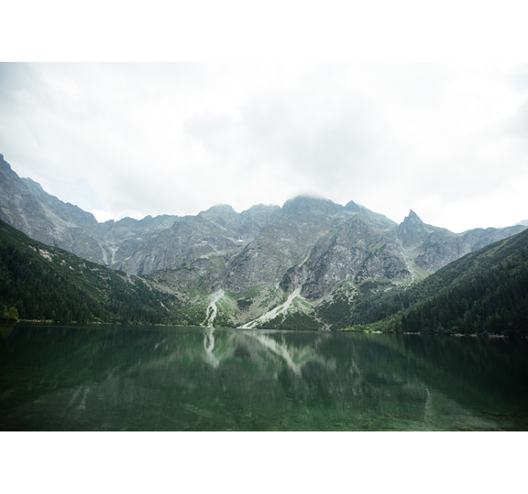 風景壁壁画 壮大な山の反映 - TENSTICKERS