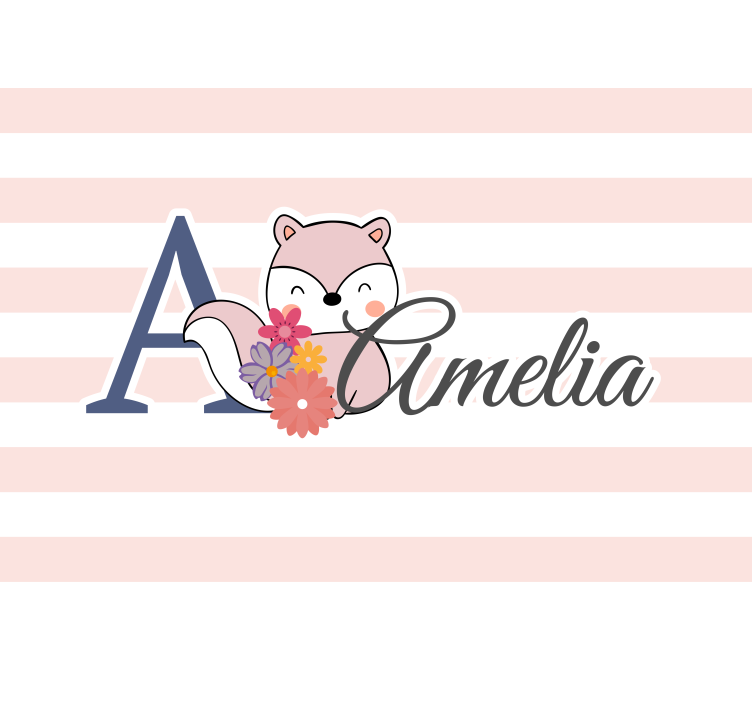 子供の寝室 壁画 かわいいキツネデザイン - TENSTICKERS