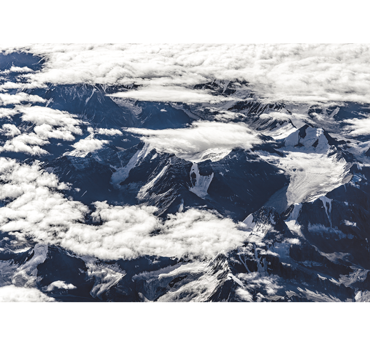 山 壁画 壮大な山々の景色 - TENSTICKERS