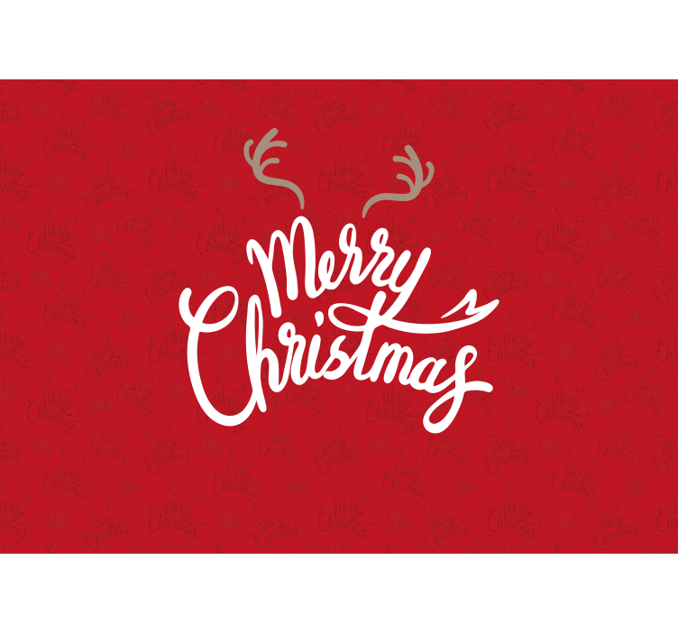 クリスマス 壁画 楽しいクリスマスの挨拶 - TENSTICKERS