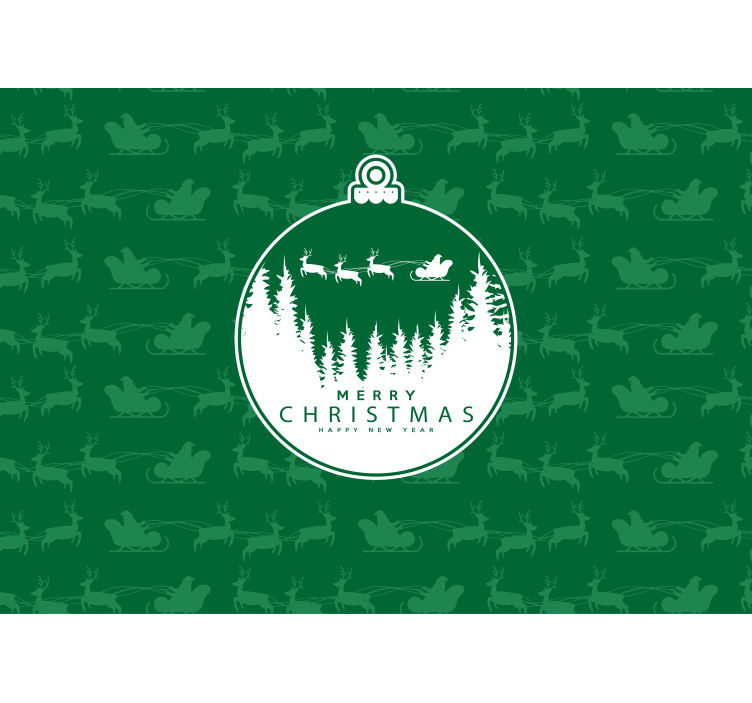 クリスマス 壁画 楽しい冬の風景 - TENSTICKERS