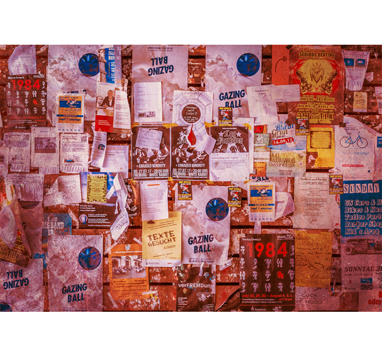 涂鸦 壁画 都市コラージュポスター - TENSTICKERS