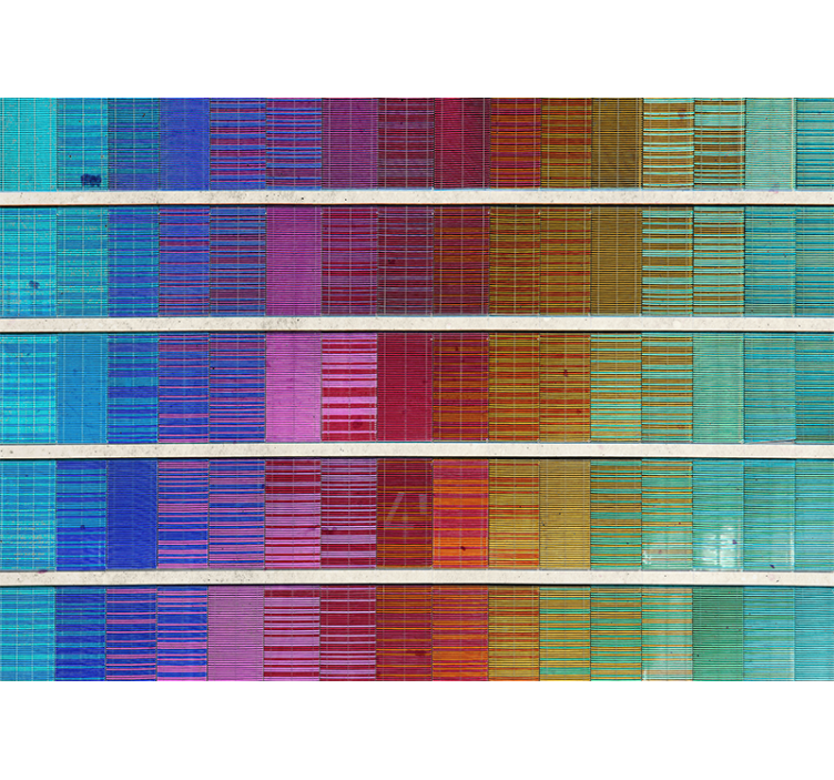 抽象的な壁の壁画カラースペクトラムアレンジメント - TENSTICKERS