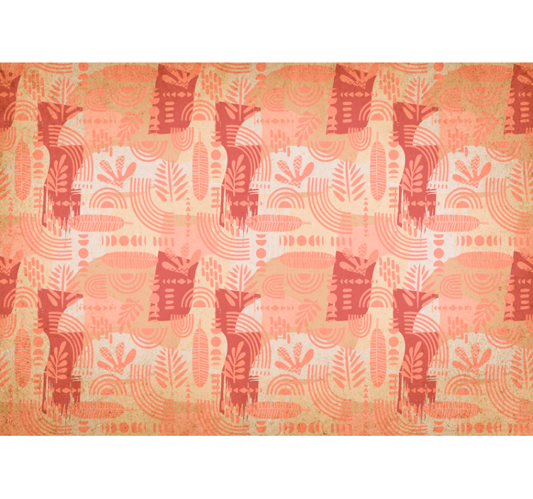 他のテクスチャとパターン 壁画 幾何学模様モチーフ - TENSTICKERS