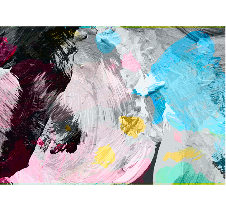 抽象的な壁の壁画動的なペイントストローク - TENSTICKERS