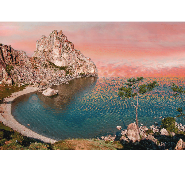 風景壁壁画 穏やかな海の視点 - TENSTICKERS