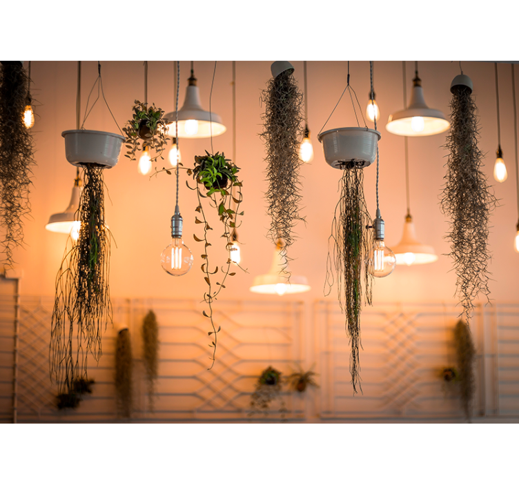 自然 壁画 吊るされた緑のアクセント - TENSTICKERS