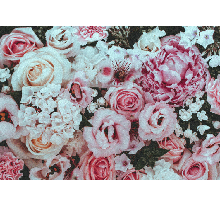 花 柄 壁画 花のアレンジメントの喜び - TENSTICKERS