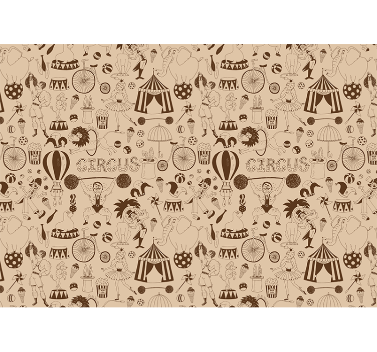 人の壁の壁画サーカスパフォーマンスアート - TENSTICKERS