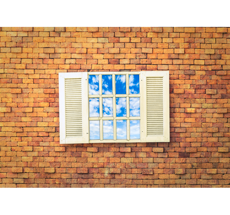 石 壁画 オープンウィンドウビュー - TENSTICKERS