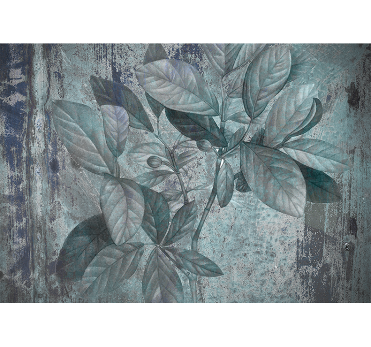 自然 壁画 緑の葉の芽 - TENSTICKERS