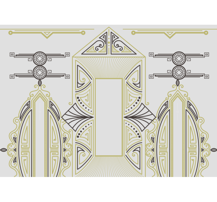 美術 壁紙 幾何学的な優雅さ - TENSTICKERS