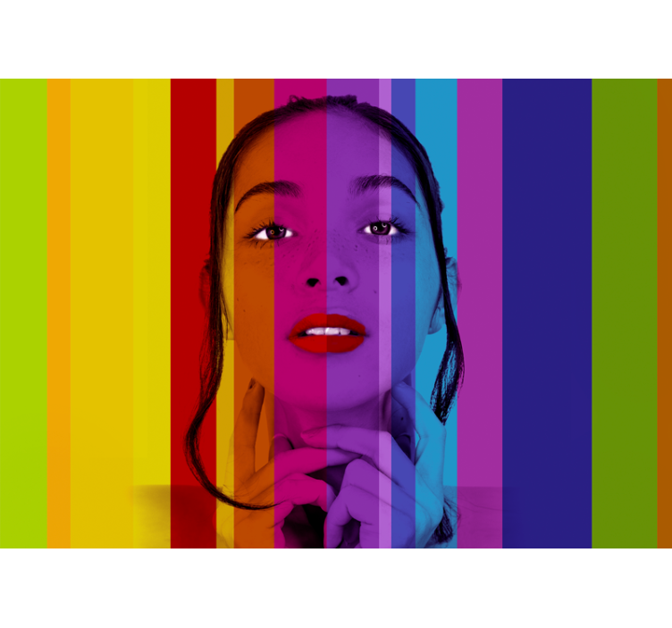 美術 壁紙 カラフルポートレート - TENSTICKERS
