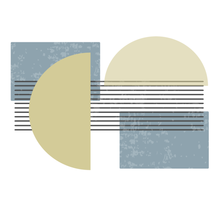 美術 壁紙 幾何学的形状の配置 - TENSTICKERS