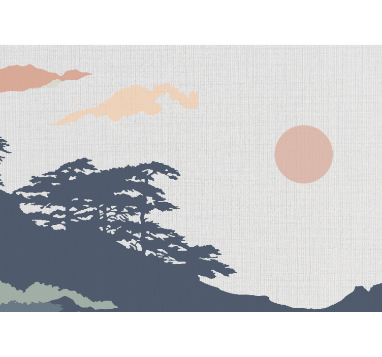 自然 壁画 穏やかな風景の眺め - TENSTICKERS