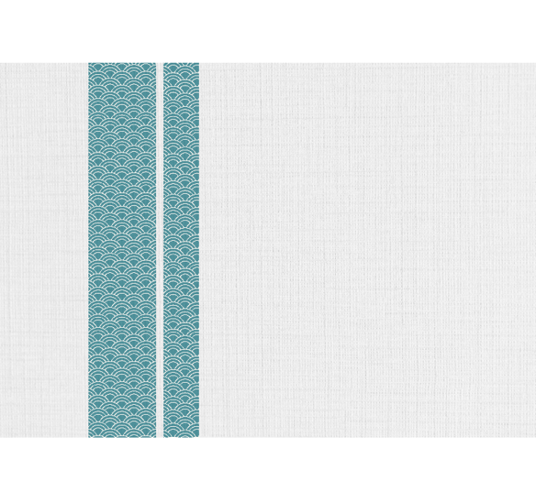 テクスチャとパターン 壁画 波状の青いパターン - TENSTICKERS