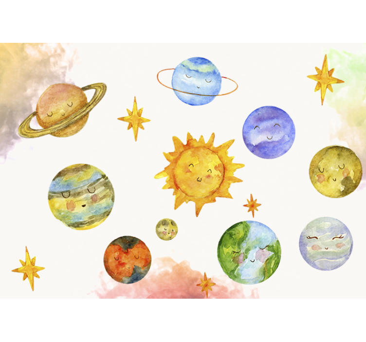 ファンタジー壁画遊び心あふれる天体 - TENSTICKERS