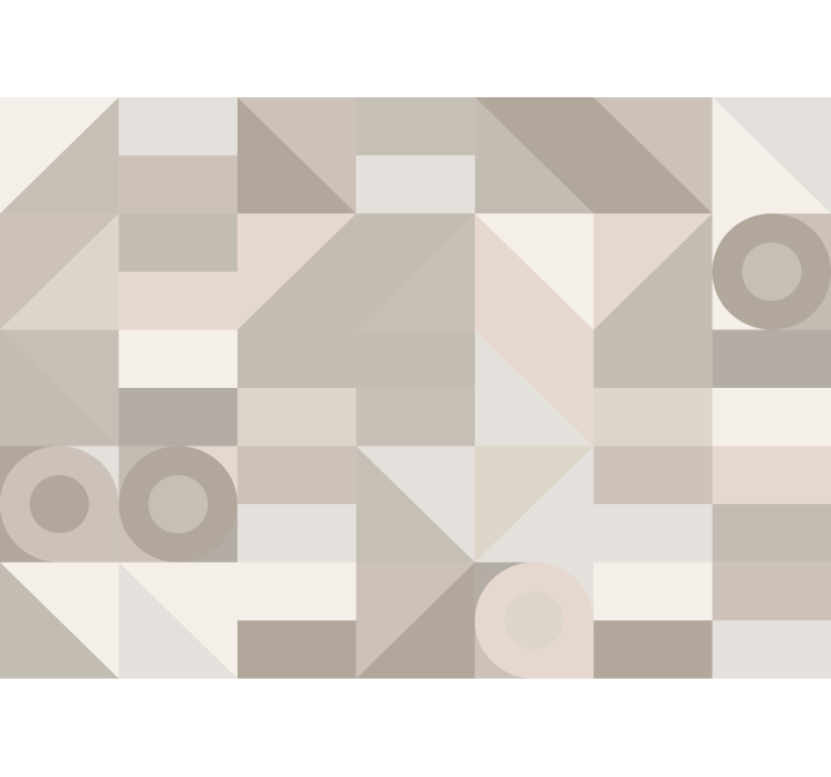 テクスチャとパターン 壁画 幾何学的模様の形 - TENSTICKERS