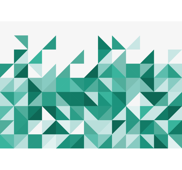 抽象的な壁の壁画幾何学的三角パターン - TENSTICKERS